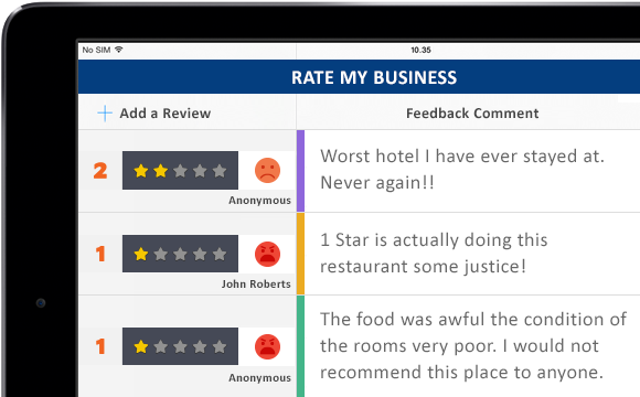 Online Review Management Dashboard